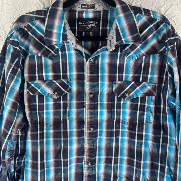 Moon shine spirit button up shirt, long sleeves - Picture 3 of 6